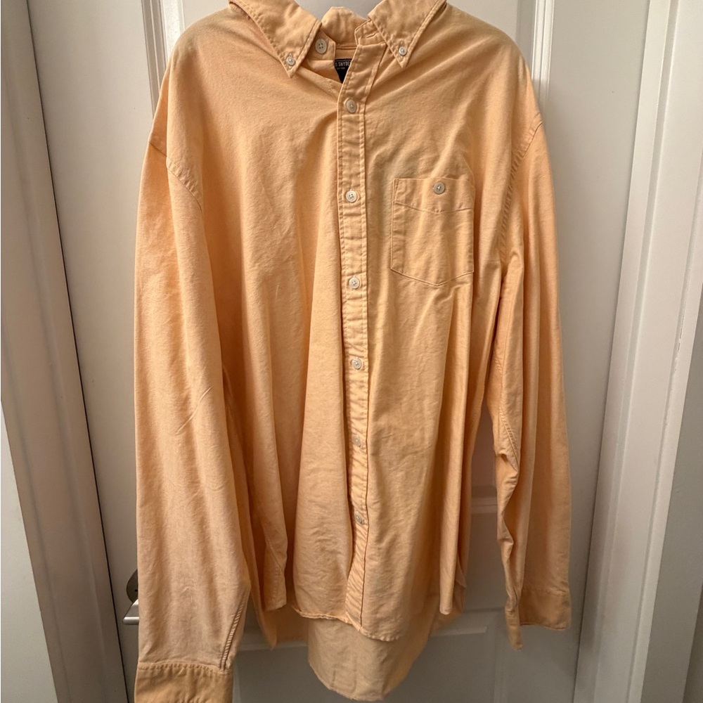 Todd Snyder Peach Button-Down Casual Shirt